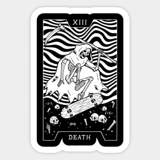 13. DEATH TAROT CARD T-SHIRT Sticker